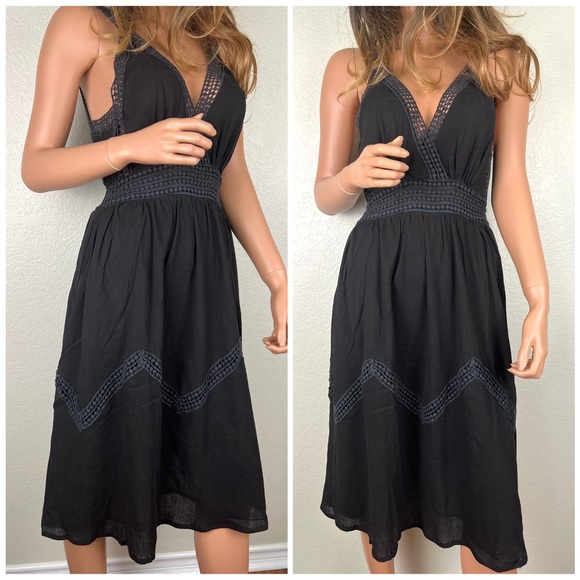 Dresses & Skirts - Black Cotton Dress
